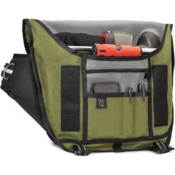 CHROME Mini Metro Messenger Bag - 20.5 L - Olive Branch 10 CHROME Mini Metro Messenger Bag - 20.5 L - Olive Branch -Chrome Industries Outlet Store bg 001 mini metro messenger bag olive branch 4 1163586