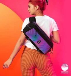 CHROME Kadet Sling Bag - 9 L - Rainbow Reflective -Chrome Industries Outlet Store bg 196 rbrf kadet sling bag umhaengetasche 9l rainbow reflective 7 1539876