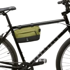 CHROME Doubletrack Frame Bag SM - Olive Branch -Chrome Industries Outlet Store bg 336 olbr doubletrack frame bag sm rahmentasche olive branch 4 1332000