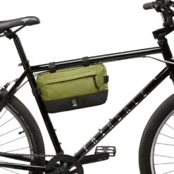 CHROME Doubletrack Frame Bag MD - Olive Branch -Chrome Industries Outlet Store bg 337 olbr doubletrack frame bag md rahmentasche olive branch 4 1331973