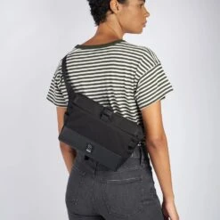 CHROME Doubletrack Handlebar Sling Bag - Black -Chrome Industries Outlet Store chrome industries doubletrack handlebar bag black 07 980459